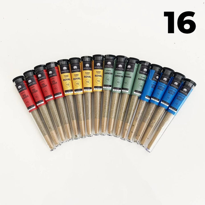 Mind CBD Fleurs CBD 16 Pré-rolls Pré-rolls CBD (Assortiment)