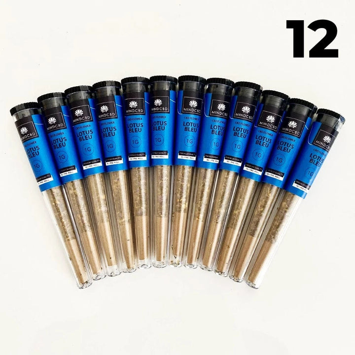 Mind CBD Fleurs CBD 12 Pré-rolls Pré-rolls CBD Lotus Bleu
