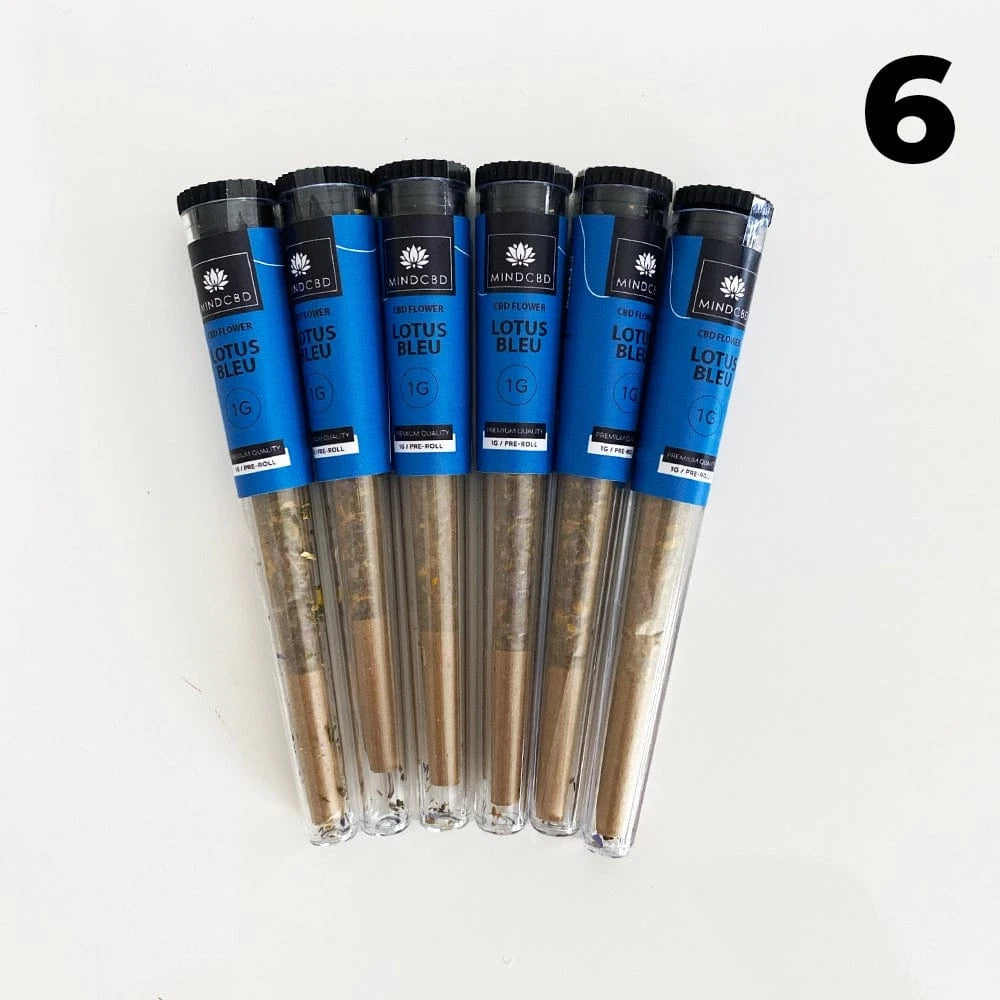 Mind CBD Fleurs CBD 6 Pré-rolls Pré-rolls CBD Lotus Bleu