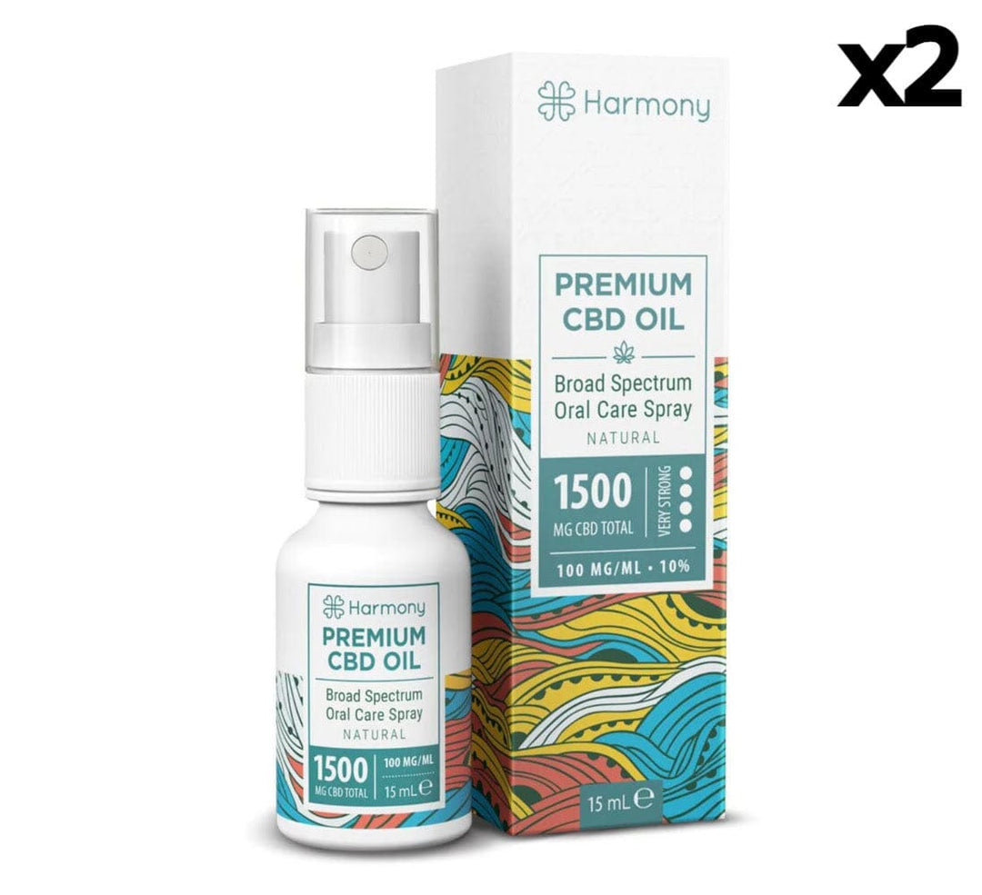 Box & bottle, 2 Harmony Oils 1500mg