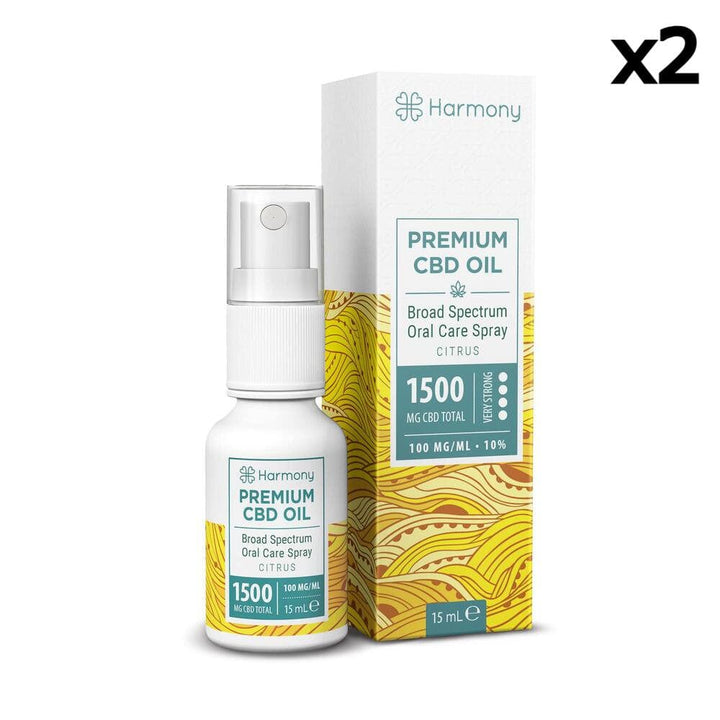 Box 2 vials Harmony 1500mg Citrus