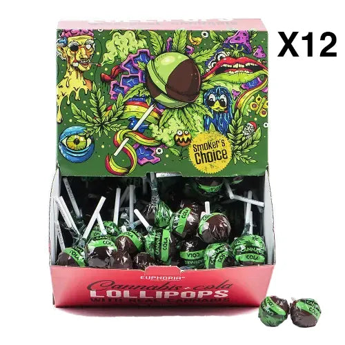 Euphoria Sucettes CBD 12 Sucettes Sucettes Cannabis Cola