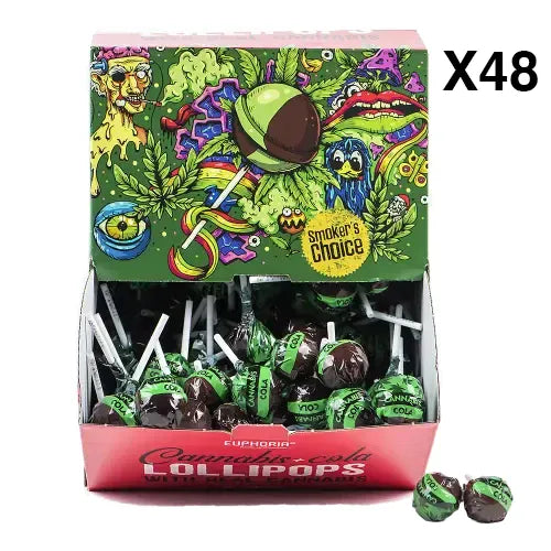 Euphoria Sucettes CBD 48 Sucettes Sucettes Cannabis Cola