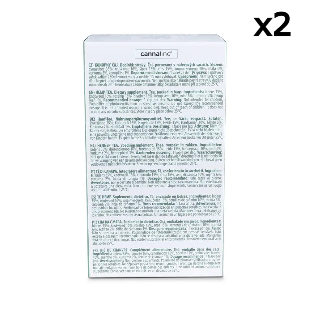 Back box of CBD Detox tea x2