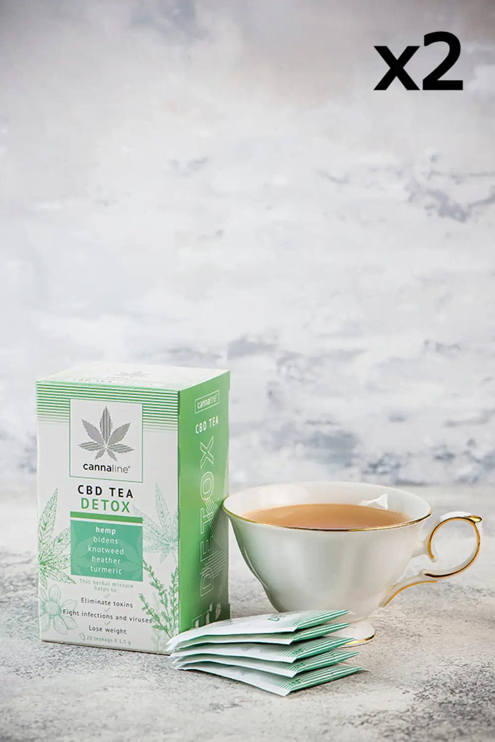 CBD Detox tea atmosphere x2