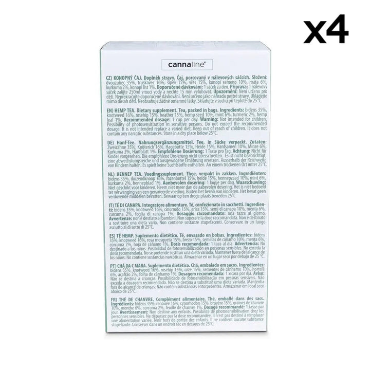 Behind CBD Detox tea box x4