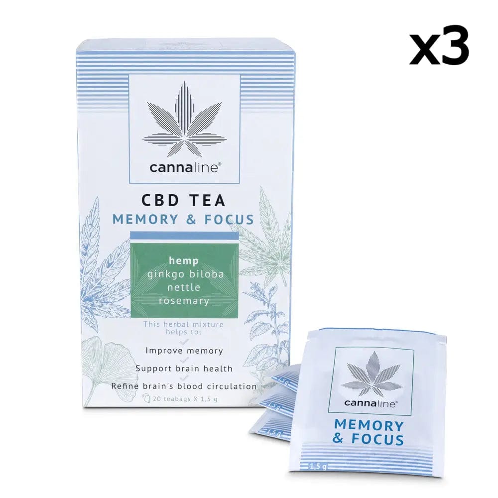 Bustine di tè con memoria al CBD x3