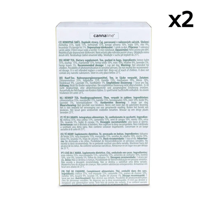 CBD relaxing tea box x2