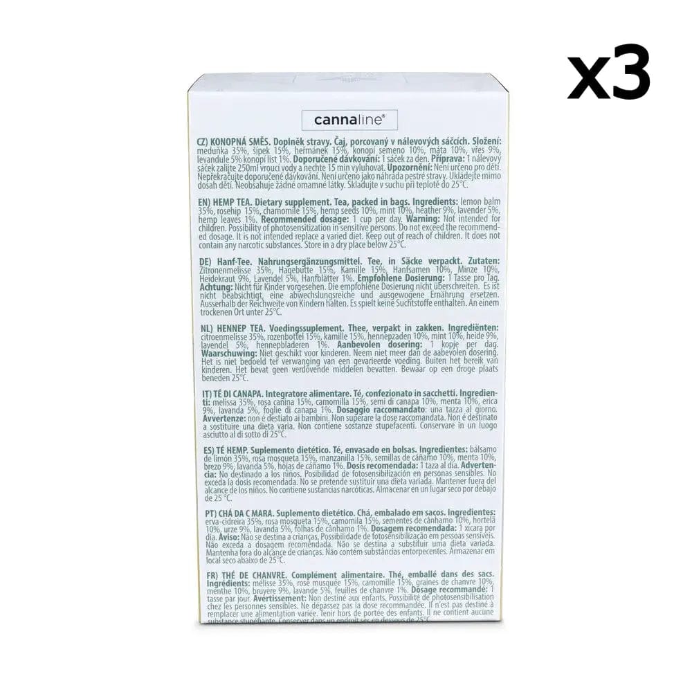 Behind anti-stress tea box x3