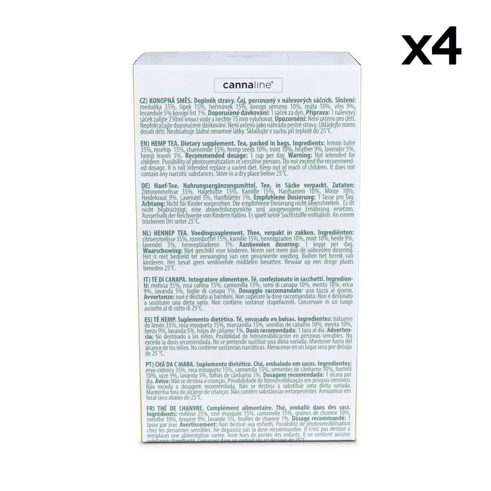 Back side relaxing tea x4