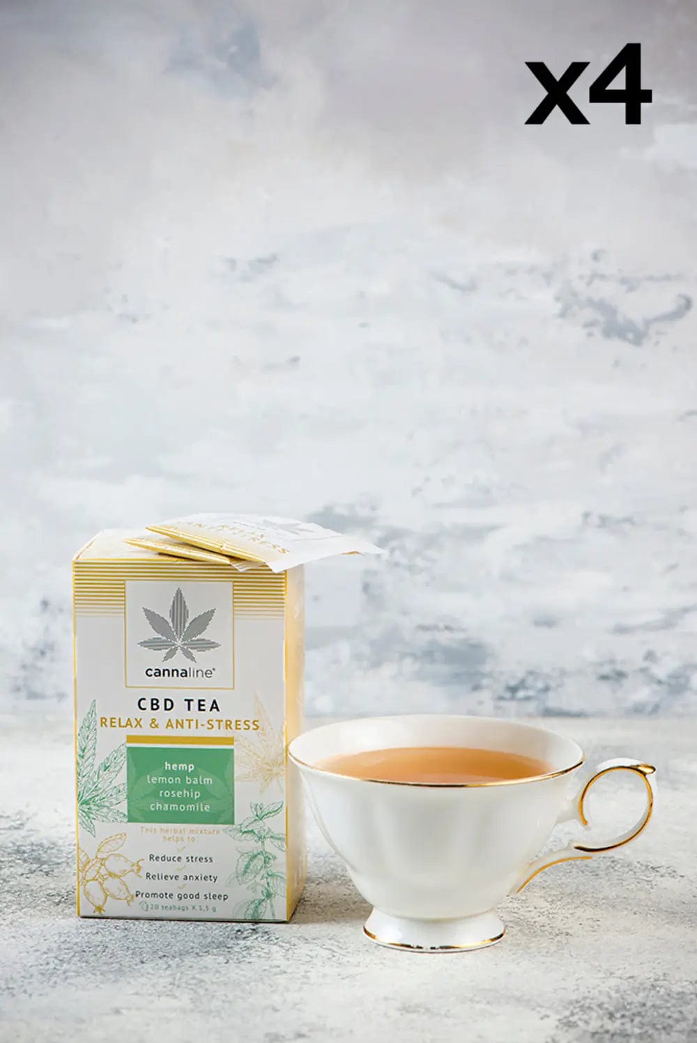 Relaxing CBD tea cup x4