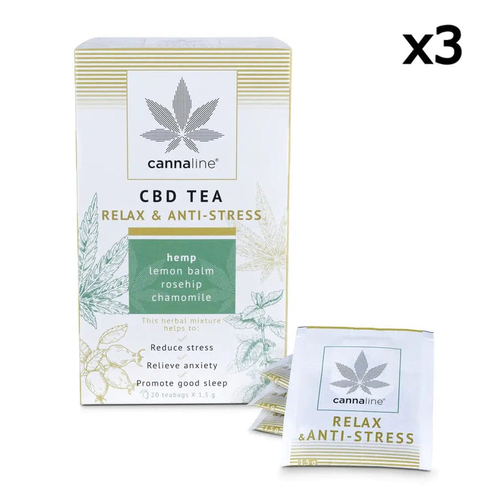 Antistress CBD tea sachets x3