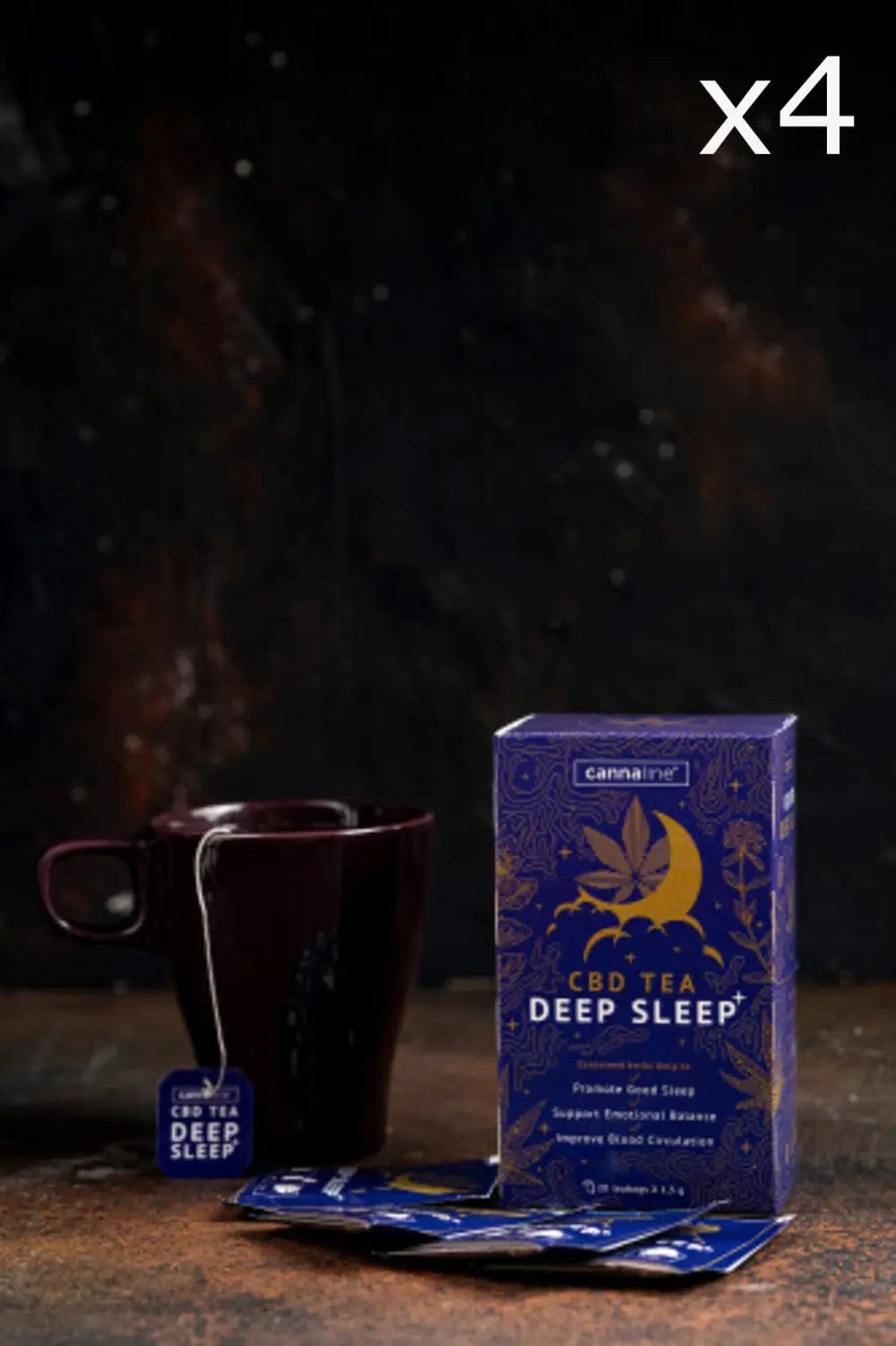 CBD sleep tea cup sachets x4