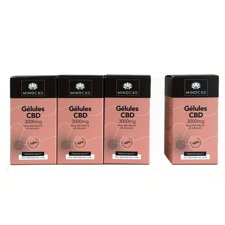 Promoção Cápsulas de CBD de alta concentração Mind CBD 3000mg