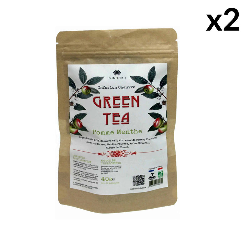Packshot Infusion CBD Green Tea (lot de 2)