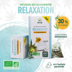 Infusion CBD Relaxation en sachets individuels