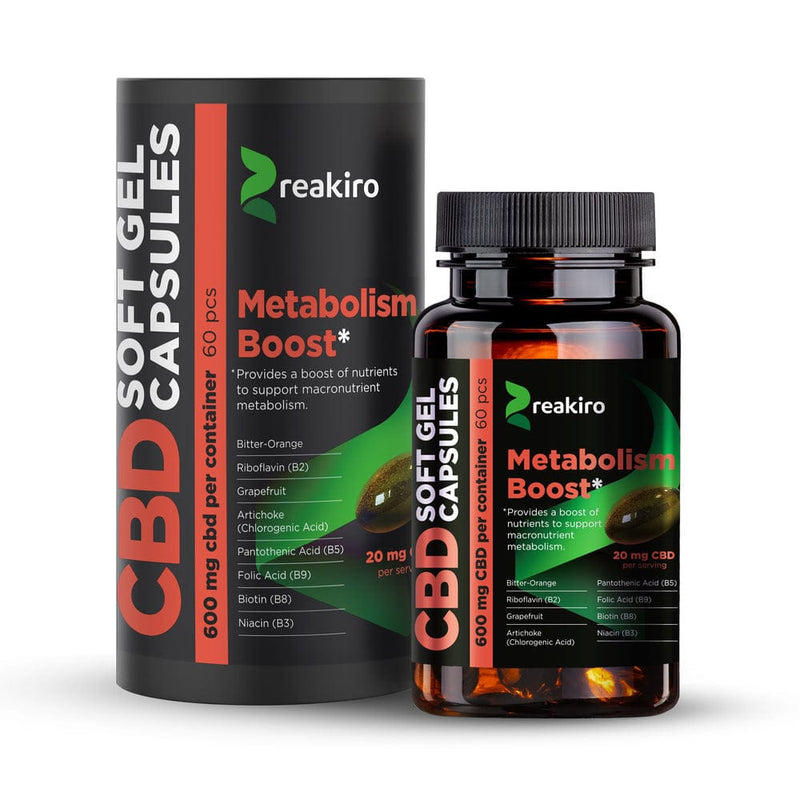 Gélules CBD Métabolisme Boost Reakiro