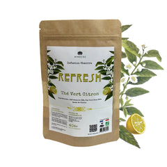 Tè verde al limone, rinfrescante, fiori di canapa CBD (25%), 40 g