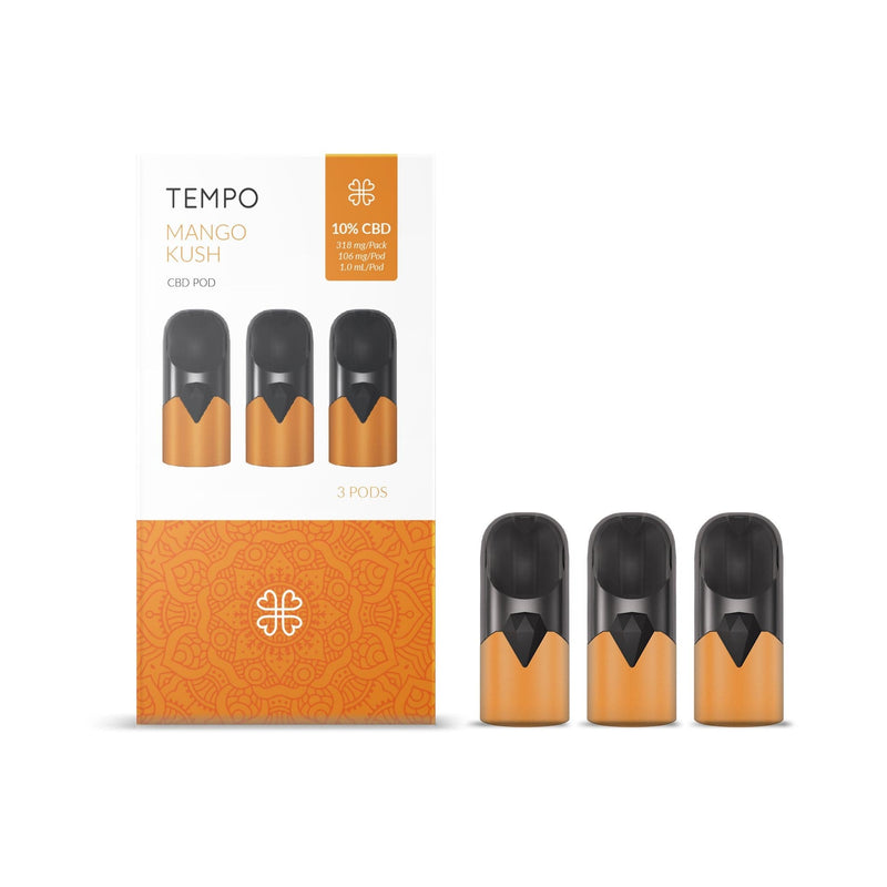 Starter Kit Vape Pen Tempo + 6 Kartuschen (3 OG Kush & 3 Mango Kush)