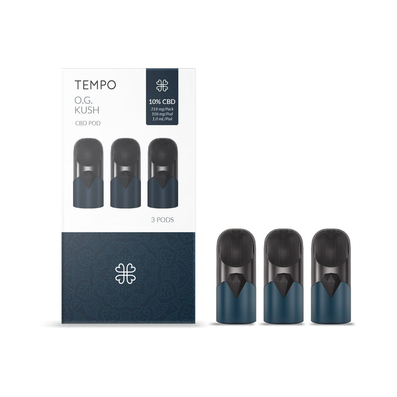 Starter Kit Vape Pen Tempo + 6 Cartridges (3 OG Kush & 3 Super Lemon Haze)