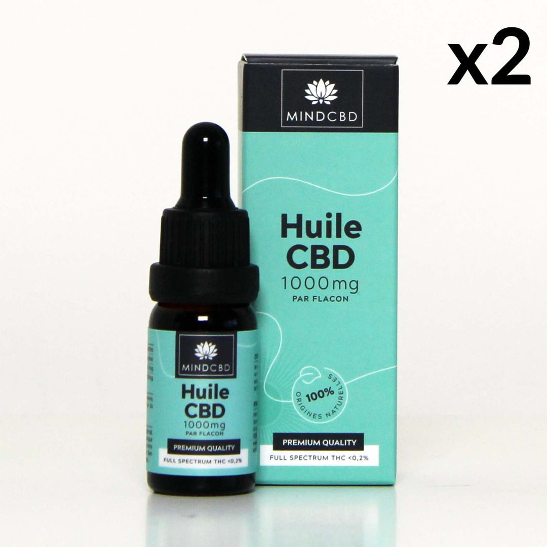Lot 2 Premium CBD-oliën Mind CBD 1000 mg