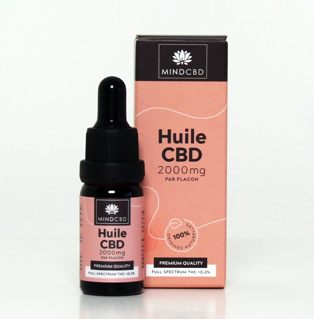 Mind CBD Huiles CBD 1 flacon Huile CBD Premium Full Spectrum 20% / 2000mg (10ml)