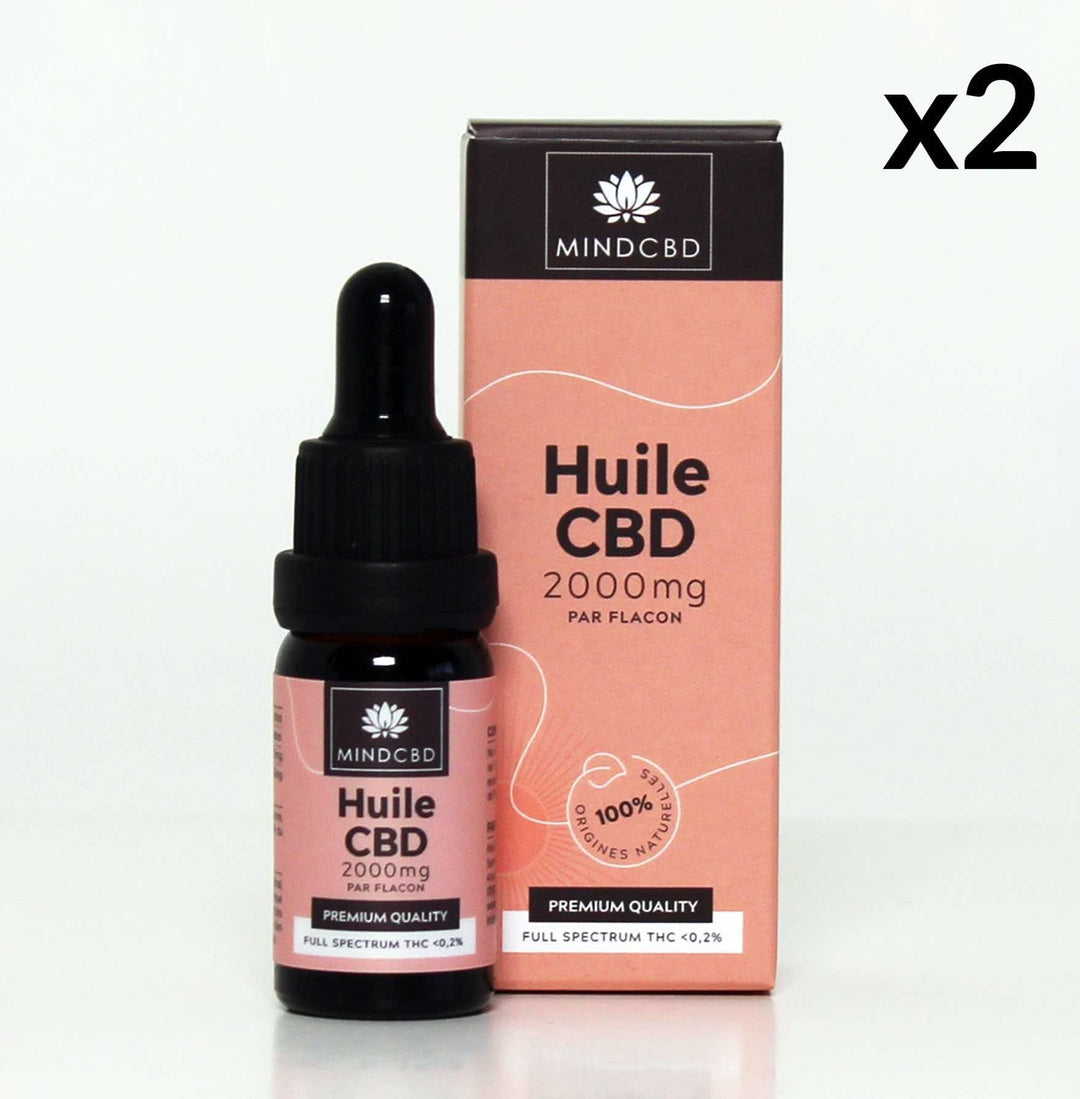 2 premium quality CBD oils 2000mg