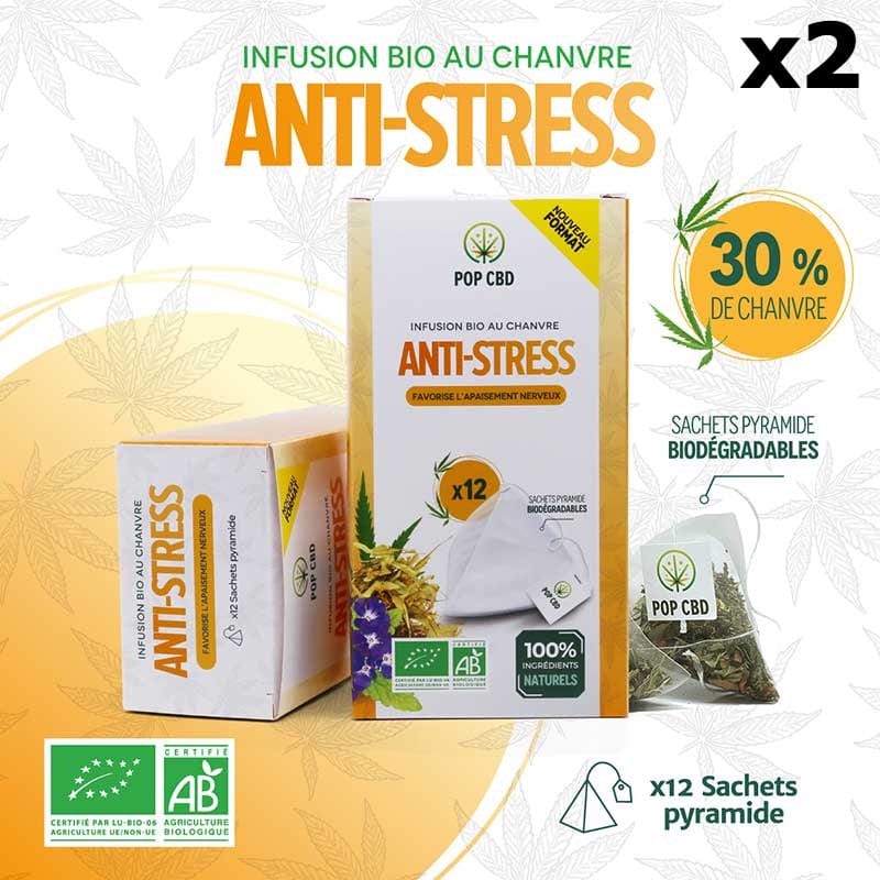 CBD Herbal Tea in pyramid sachets (set of 2)