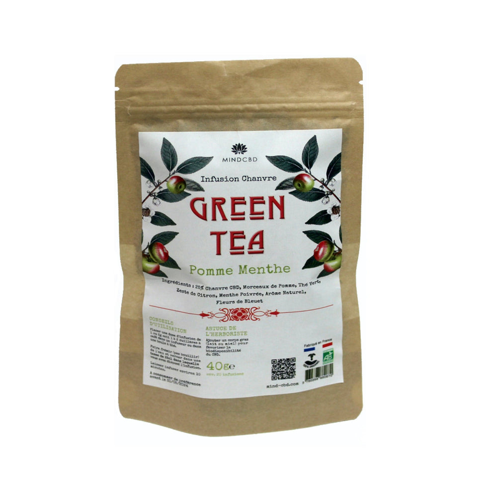 Packshot Herbal CBD Green Tea